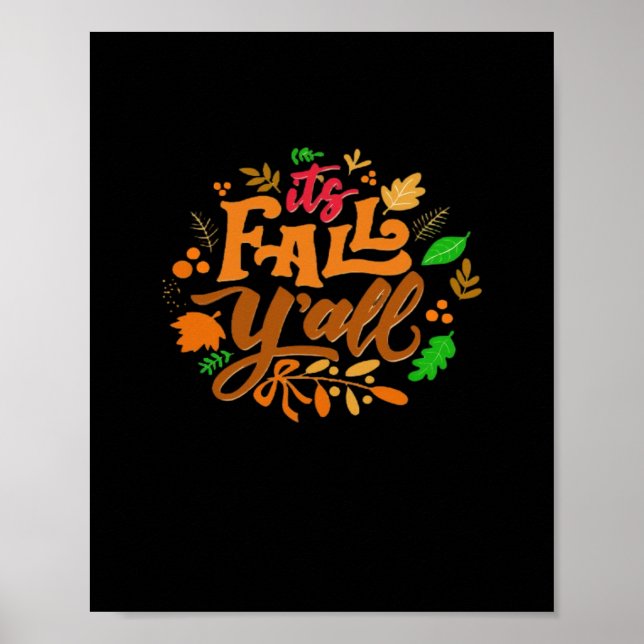 It’s Fall Y’all Essential Retro Classic Poster (Front)