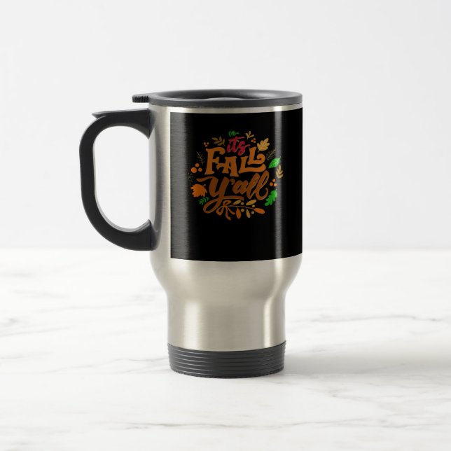 It’s Fall Y’all Essential Retro Classic Travel Mug (Left)