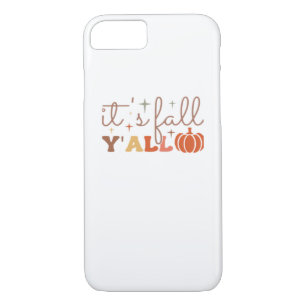 It’s Fall Y’all, Fall Pumpkin Skeleton Creepy Leaf Case-Mate iPhone Case