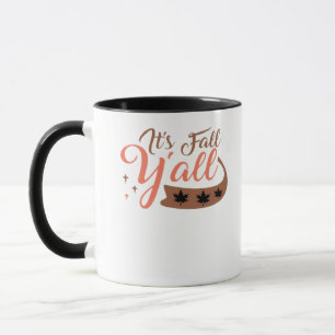 It’s Fall Y’all, Fall Pumpkin Skeleton Creepy Leaf Mug
