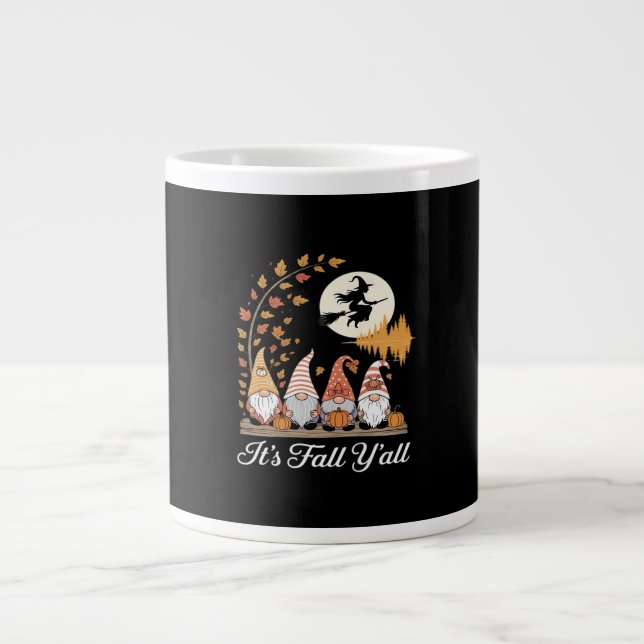 It’s Fall Y’all Gnomes Autumn Fall Large Coffee Mug (Front)