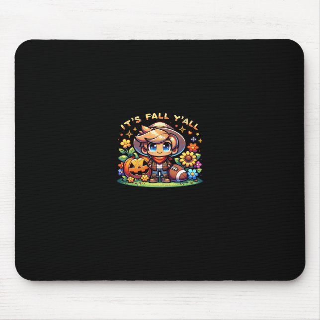 It’s Fall Y’all Graphic Creative Casual Mouse Pad (Front)