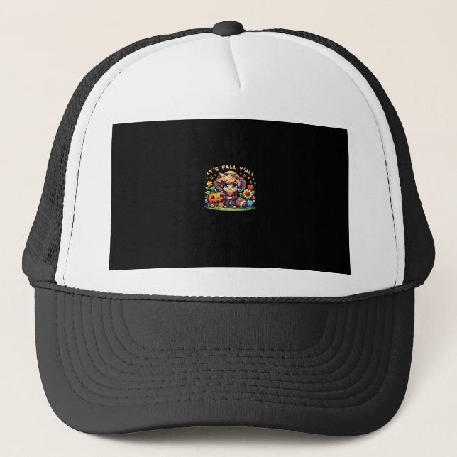 It’s Fall Y’all Graphic Creative Style Trucker Hat (Front)