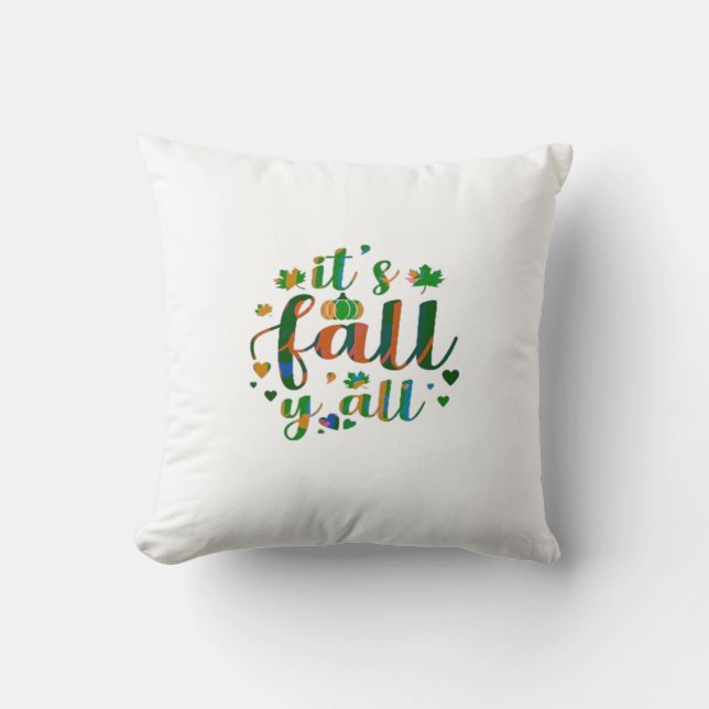 It’s Fall Y’all Graphic Style Cushion (Front)