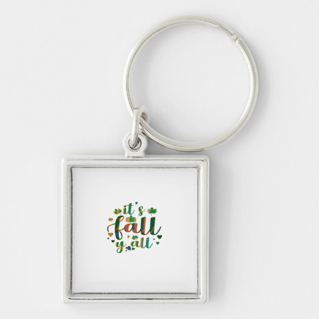 It’s Fall Y’all Graphic Style Key Ring (Front)