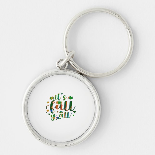 It’s Fall Y’all Graphic Style Key Ring (Front)