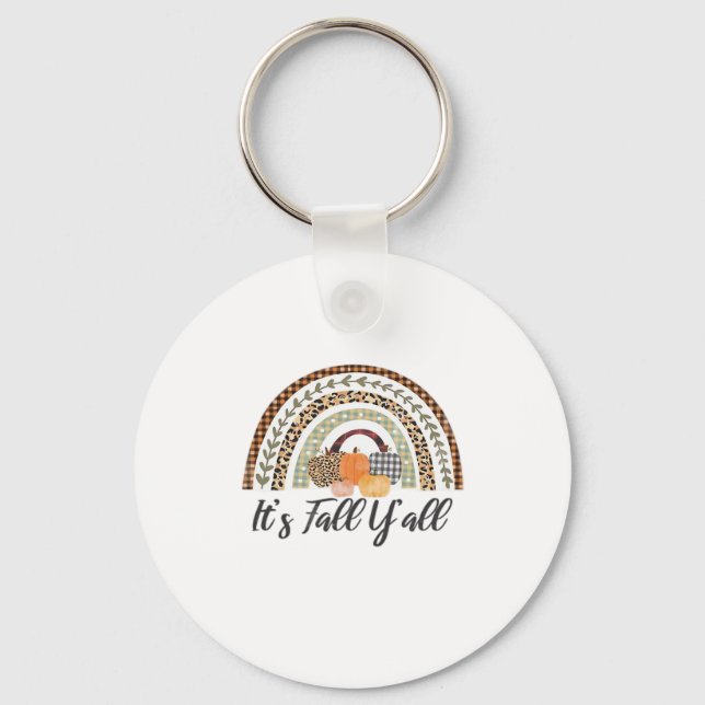 It’s Fall Y’all Graphic Style Key Ring (Front)