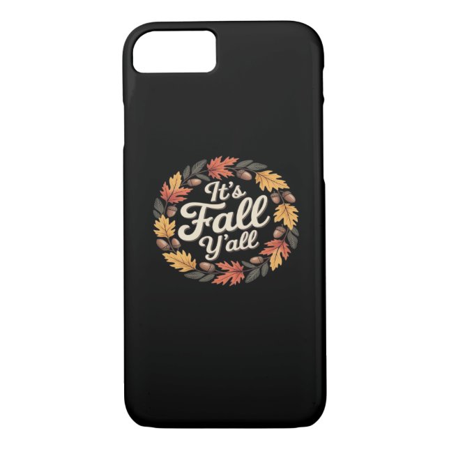 It’s Fall Y’all Halloween Bats Pumpkin Fall Hallow Case-Mate iPhone Case (Back)