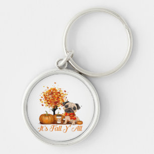 It’s Fall Y’all Halloween Thanksgiving Retro Class Key Ring