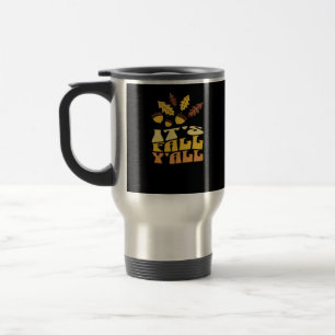 It’s Fall Y’all Leaves Classic Vintage Look Travel Mug