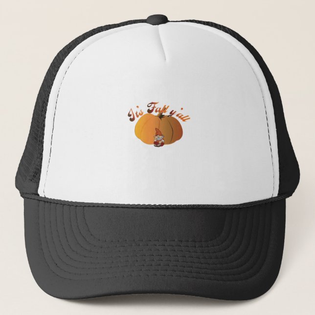 It’s Fall Y’all Minimal Clean Trucker Hat (Front)