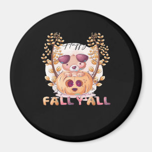 It’s Fall Y’all Pumpkin Autumn Halloween Cat Fall Magnet