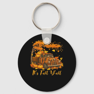 It’s Fall Y’all Pumpkin Autumn Tree Hello Fall Cre Key Ring