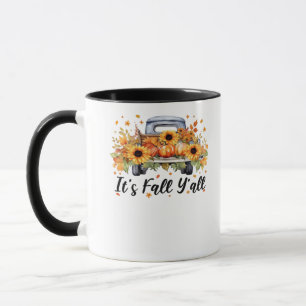 It’s Fall Y’all Pumpkin Autumn Tree Hello Fall Wom Mug