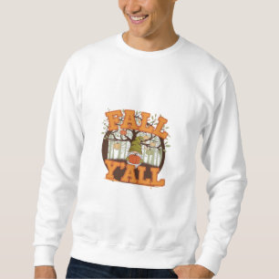 It’s Fall Y’all Pumpkin Gnome Autumn Funny Casual Sweatshirt