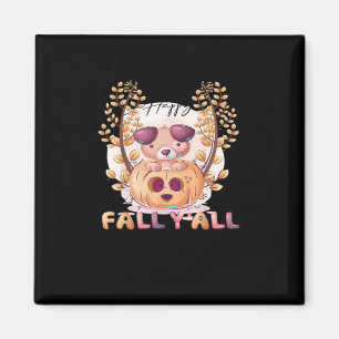 It’s Fall Y’all Pumpkin Halloween Cat Autumn Magnet