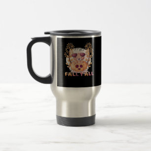 It’s Fall Y’all Pumpkin Halloween Cat Autumn Travel Mug