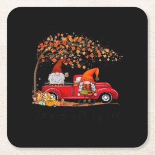 It’s Fall Y’all Pumpkin Halloween Square Paper Coaster