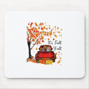It’s Fall Y’all Pumpkin Leopard Fall Season Autumn Mouse Pad