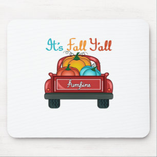 It’s Fall Y’all Pumpkin Red Mouse Pad