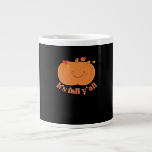 It’s Fall Y’all Pumpkin Retro Classic Look Large Coffee Mug