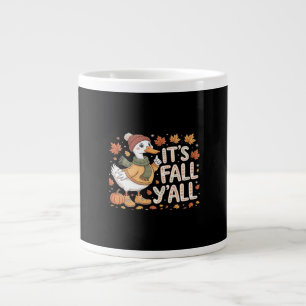 It’s Fall Y’all Pumpkin Retro Classic Look Large Coffee Mug