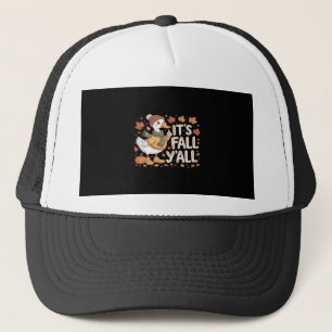 It’s Fall Y’all Pumpkin Retro Classic Look Trucker Hat
