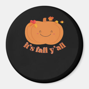 It’s Fall Y’all Pumpkin Retro Classic Magnet