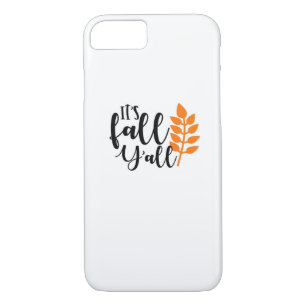 It’s Fall Y’all, Pumpkin Spice, Autumn Leaves, Hal Case-Mate iPhone Case