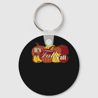 It’s Fall Y’all Pumpkin Text Key Ring