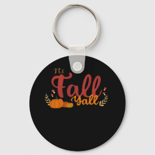 It’s Fall Y’all Pumpkins and Mushrooms Autumn Key Ring