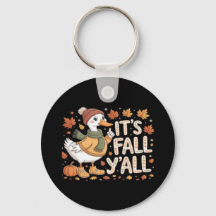It’s Fall Y’all Retro Classic Key Ring