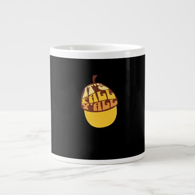 It’s Fall Y’all Retro Classic Large Coffee Mug (Front)