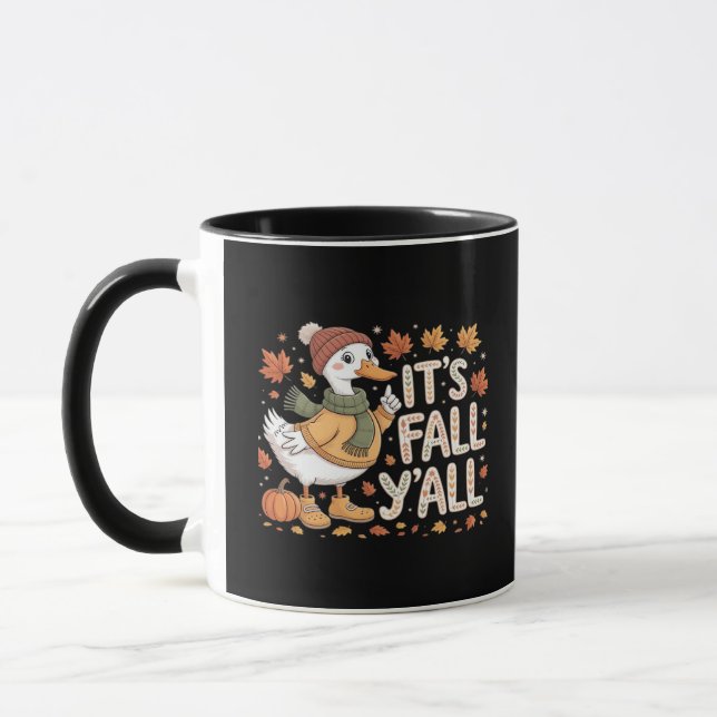 It’s Fall Y’all Retro Classic Mug (Left)