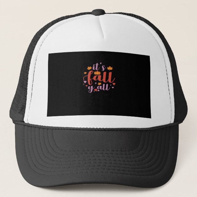 It’s Fall Y’all Retro Classic Trucker Hat (Front)