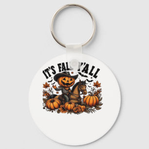 It’s Fall Y’all Retro Halloween Key Ring