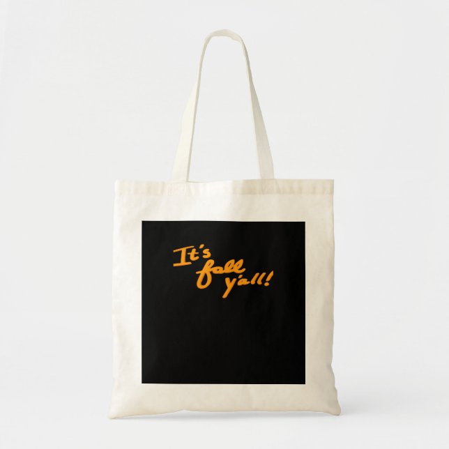 It’s Fall Y’all Simple Aesthetic Style Tote Bag (Front)