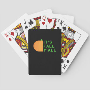 It’s Fall Y’all Vintage Style Playing Cards