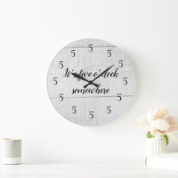 It’s Five O’clock Somewhere Shiplap Rustic