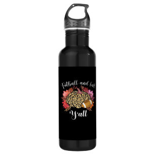 It’s Football And Fall Y’all Pumpkin Leopard Autum 710 Ml Water Bottle