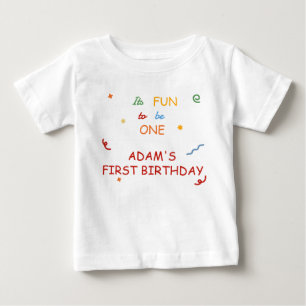 It’s Fun to Be One Colourful Stripe Baby T-Shirt