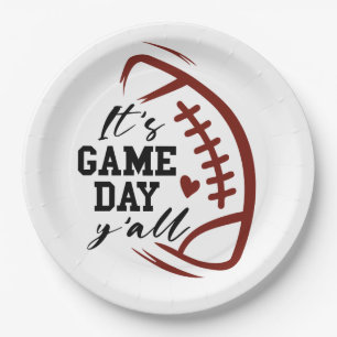 It’s Game Day. Sports. Paper Plate