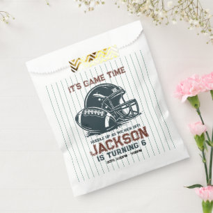 It’s game time! Kick off football birthday kids Favour Bags