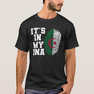 It s In My DNA Algeria flag USA flag Algerian with T-Shirt