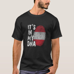 It S In My Dna Austria Flag Austrian Hiking Alps S T-Shirt