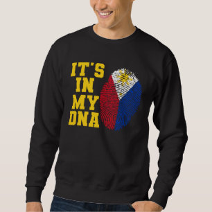 It s In My DNA Filipino Flag Cut Philippines Sweatshirt
