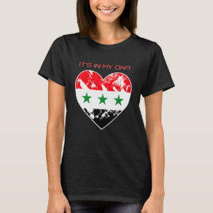 It S In My Dna Iraq   Proud Iraqi Heart Flag T-Shirt