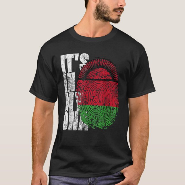 It s In My DNA Malawian Gift African Nyasaland Mal T-Shirt (Front)