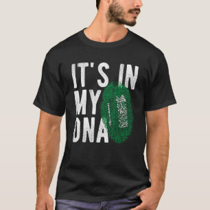 it s in my DNA Saudi Arabia flag Fingerprint T-Shirt