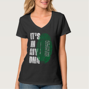 It S In My Dna Saudi Arabia Flag Saudi Arabian T-Shirt